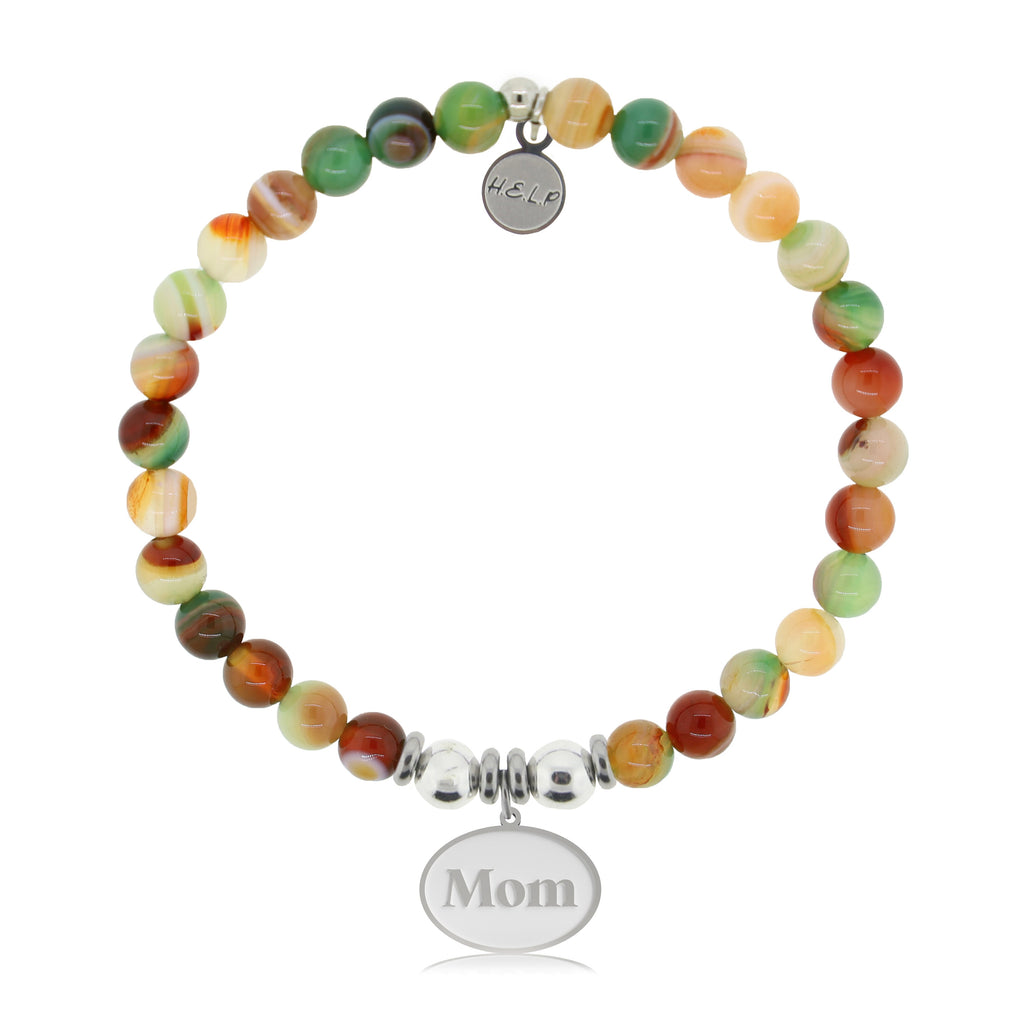 HELP by TJ Mom Charm with Multi Agate Charity Bracelet
