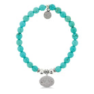 HELP by TJ Mom Charm with Turquoise Beads Charity Bracelet