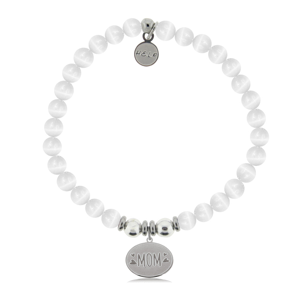 HELP by TJ Mom Charm with White Cats Eye Charity Bracelet