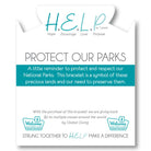 HELP by TJ Protect Our Parks Charm with Aqua Agate Beads Charity Bracelet