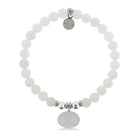 HELP by TJ Rainbow Charm with White Jade Bracelet