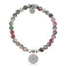 HELP by TJ Sand Dollar Charm with Holiday Jade Beads Charity Bracelet