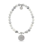 HELP by TJ Sand Dollar Charm with Howlite Beads Charity Bracelet