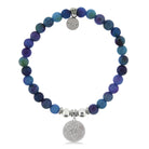 HELP by TJ Sand Dollar Charm with Wildberry Jade Beads Charity Bracelet