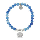 HELP by TJ Starfish Charm with Blueberry Quartz Beads Charity Bracelet