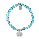 HELP by TJ Starfish Charm with Light Blue Opalescent Charity Bracelet