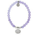 HELP by TJ Starfish Charm with Purple Jade Beads Charity Bracelet