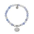 HELP by TJ Starfish Charm with Sky Blue Agate Beads Charity Bracelet