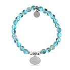 HELP by TJ Sunrise Charm with Light Blue Opalescent Charity Bracelet