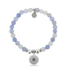 HELP by TJ Superstar Charm with Sky Blue Agate Charity Bracelet