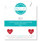 HELP by TJ XO Charm with Green Howlite Charity Bracelet