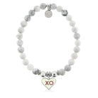 HELP by TJ XO Charm with Howlite Charity Bracelet