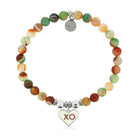 HELP by TJ XO Charm with Multi Agate Charity Bracelet