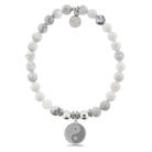 HELP by TJ Yin Yang Charm with Howlite Charity Bracelet